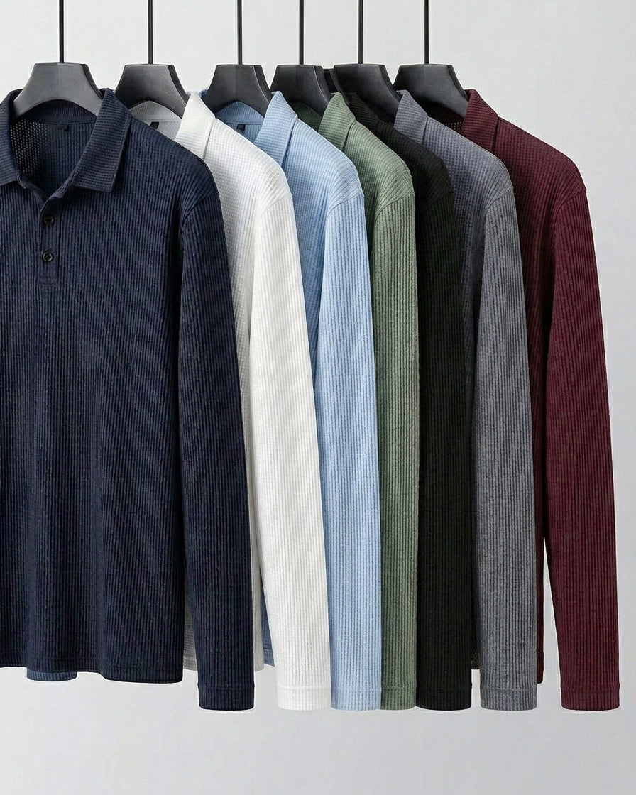 FFIWT lusso-mens-long-sleeve-comfort-polo 1