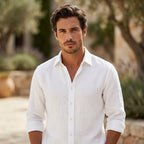 Alentejo — Men's Breathable Linen Shirt – styled look
