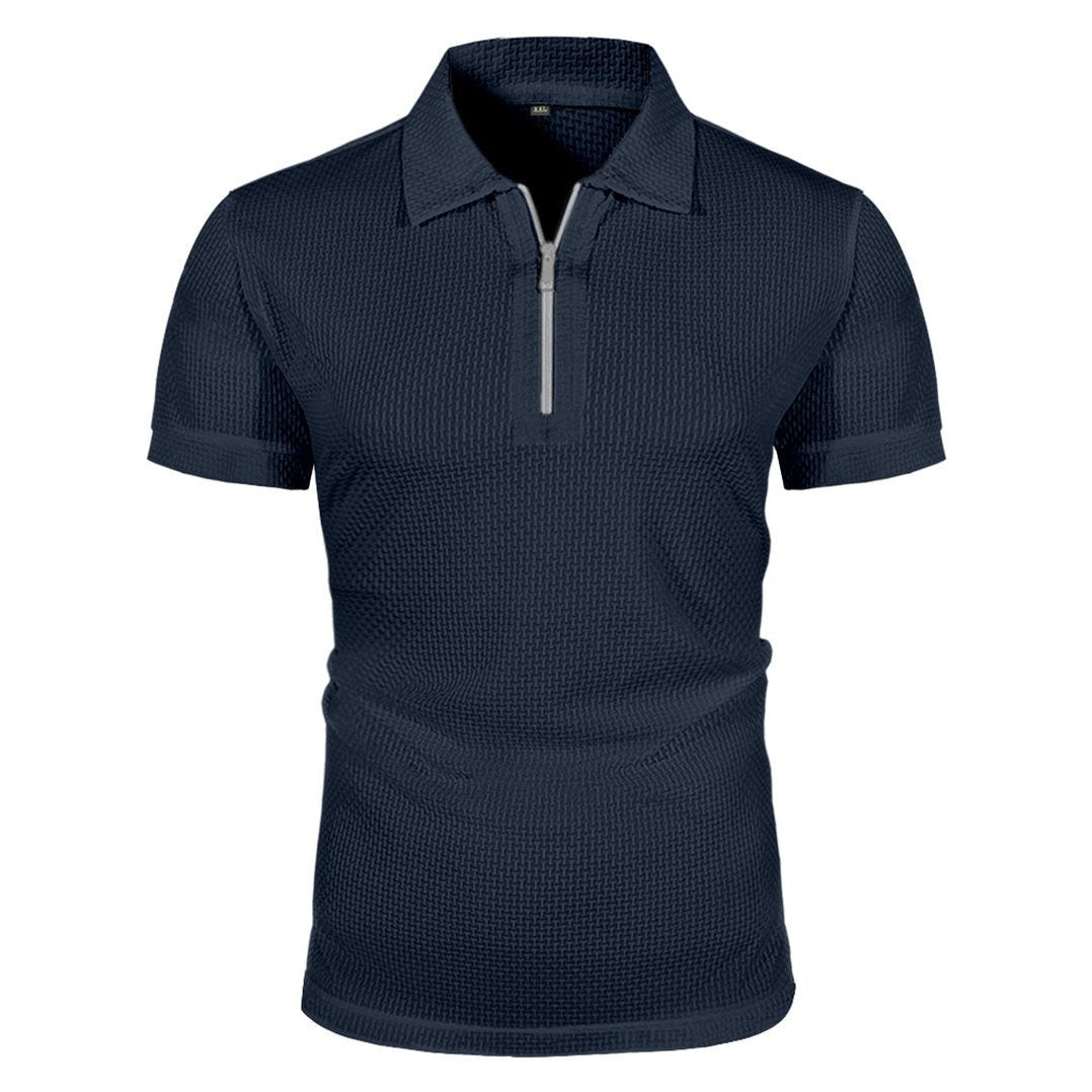 Amalfi — Men's Breathable Comfort Polo – detail