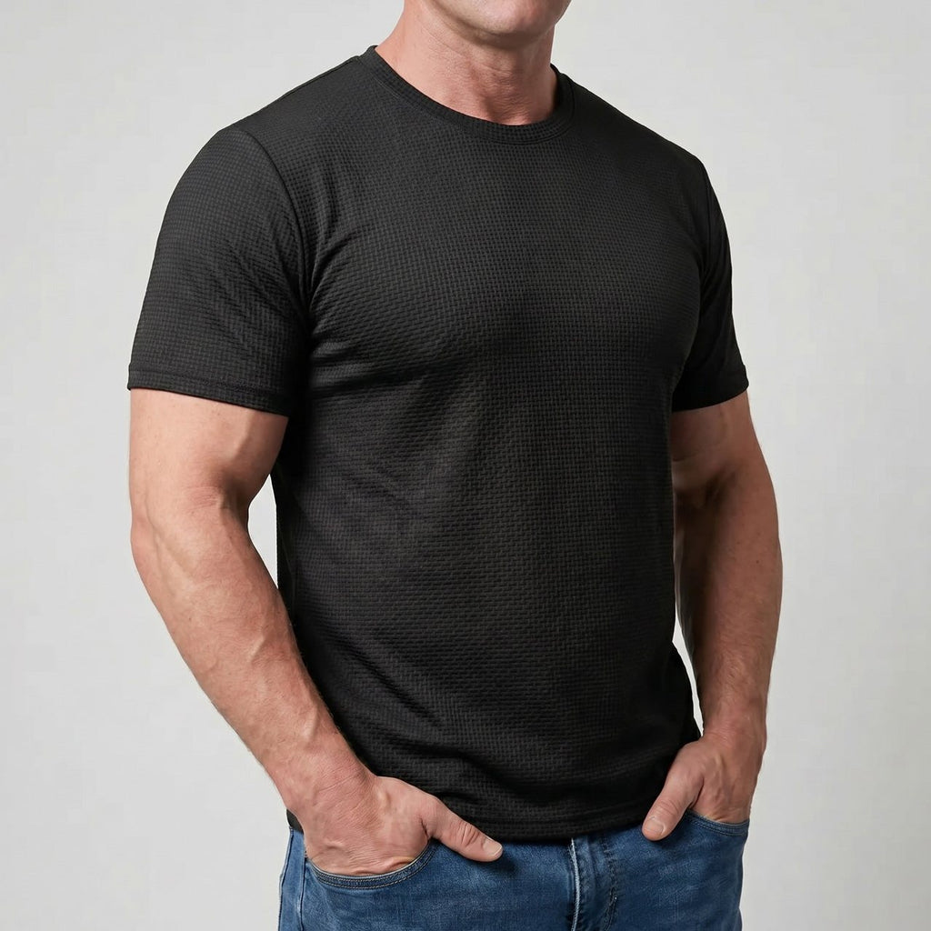 Arden — Men's Ultra-Soft Crew Neck Tee – full view