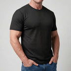 Arden — Men's Ultra-Soft Crew Neck Tee – full view
