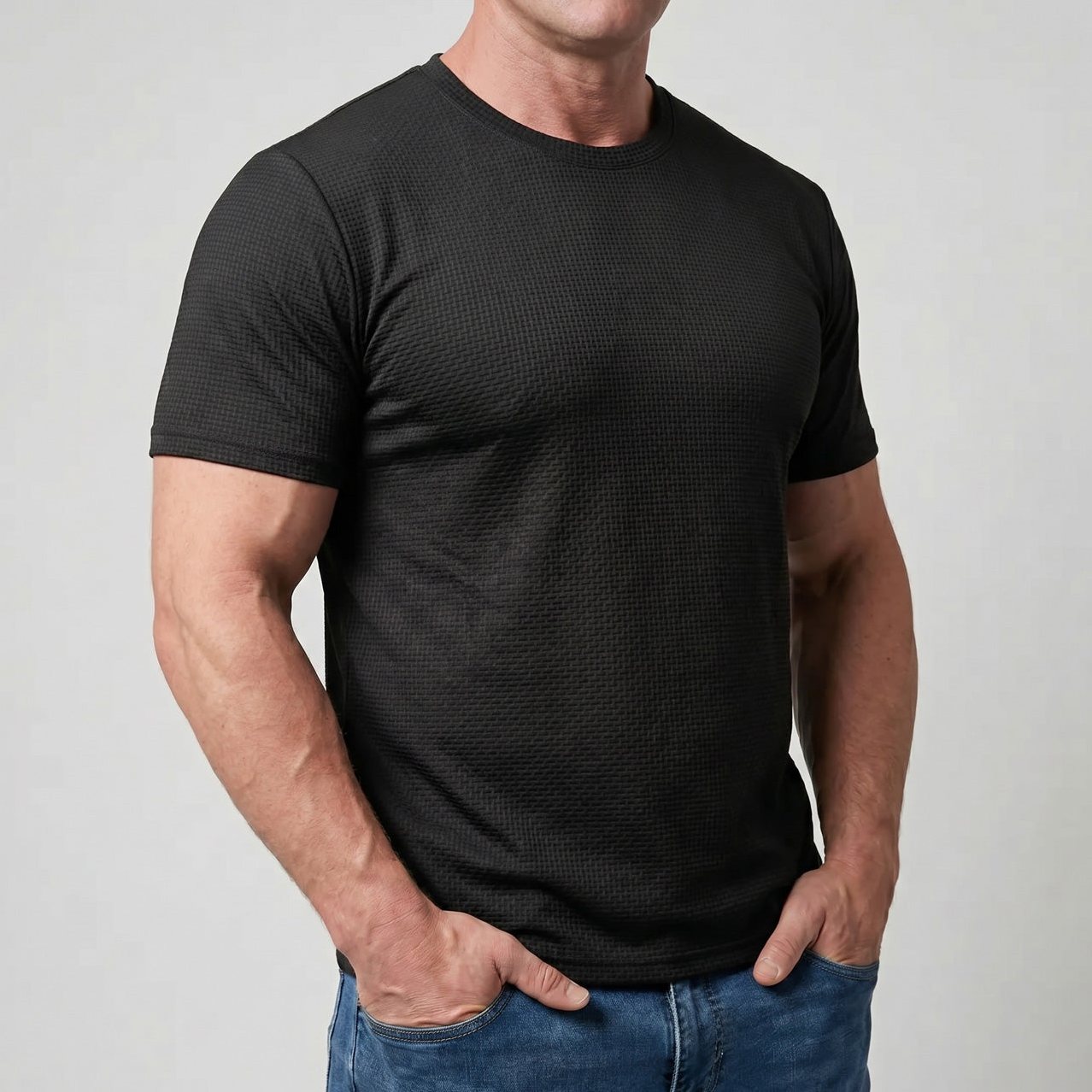 Arden — Men's Ultra-Soft Crew Neck Tee – full view