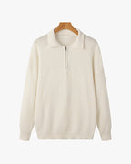 Ashford — Men's Waffle-Knit Polo Quarter-Zip