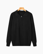 Ashford — Men's Waffle-Knit Polo Quarter-Zip