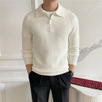 Ashford — Men's Waffle-Knit Polo Quarter-Zip