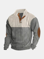 Aspen — Men's Corduroy Button-Neck Pullover