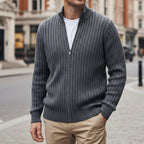 Banff — Men's Ribbed Full-Zip Cardigan