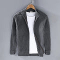 Banff — Men's Ribbed Full-Zip Cardigan