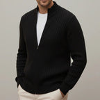 Banff — Men's Ribbed Full-Zip Cardigan