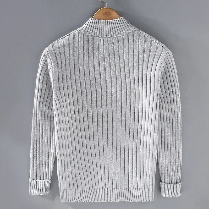 Banff — Men's Ribbed Full-Zip Cardigan
