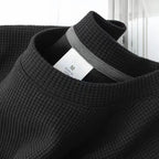 Bellagio Waffle Tee in Espresso Black