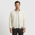 Bergen — Men's Striped-Rib Bomber Jacket