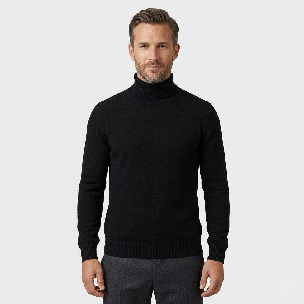 Camden — Men's Classic Roll-Neck Sweater