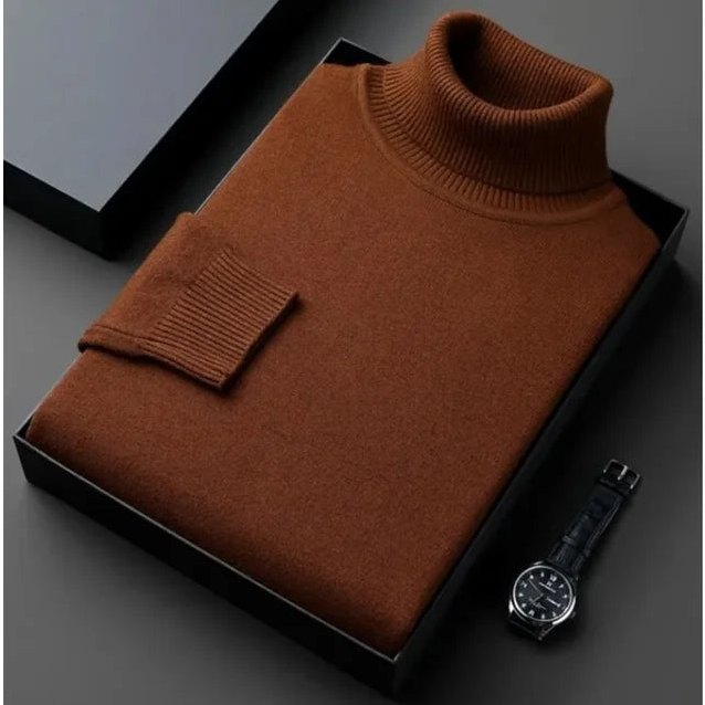 Camden — Men's Classic Roll-Neck Sweater