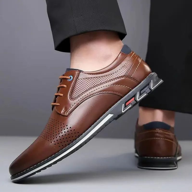 Cannes — Men's All-Day Comfort Shoes – fabric detail