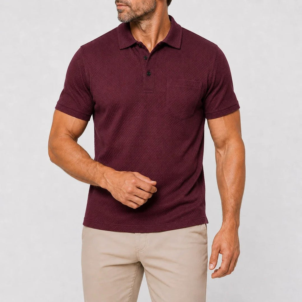 Capri — Men's All-Day Comfort Pocket Polo – full view