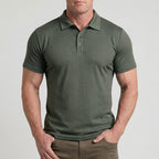 Capri — Men's All-Day Comfort Polo – fabric detail