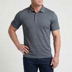 Capri — Men's All-Day Comfort Polo – fabric detail