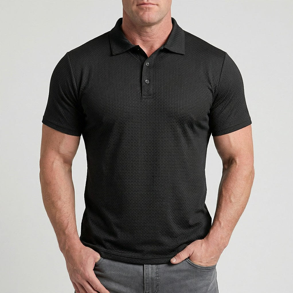 Capri — Men's All-Day Comfort Polo – detail