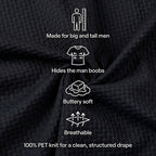 Capri — Men's All-Day Comfort Polo – fabric detail