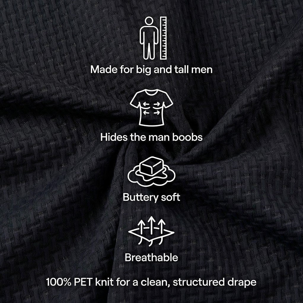 Capri — Men's All-Day Comfort Polo – fabric detail
