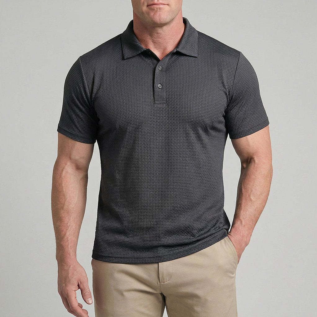 Capri — Men's All-Day Comfort Polo – detail