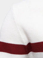 Carver — Men's Striped Quarter-Zip Sweater