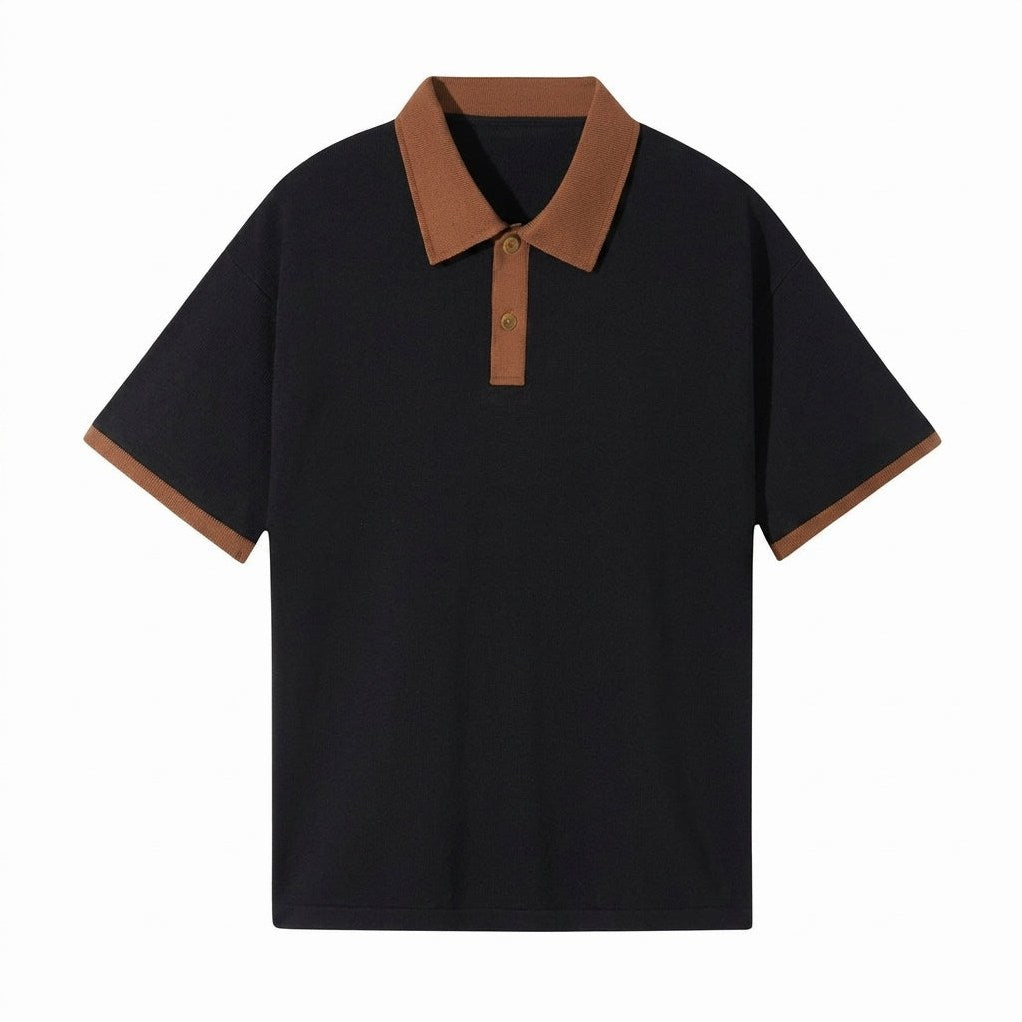 Como — Men's Contrast Collar Polo – styled look