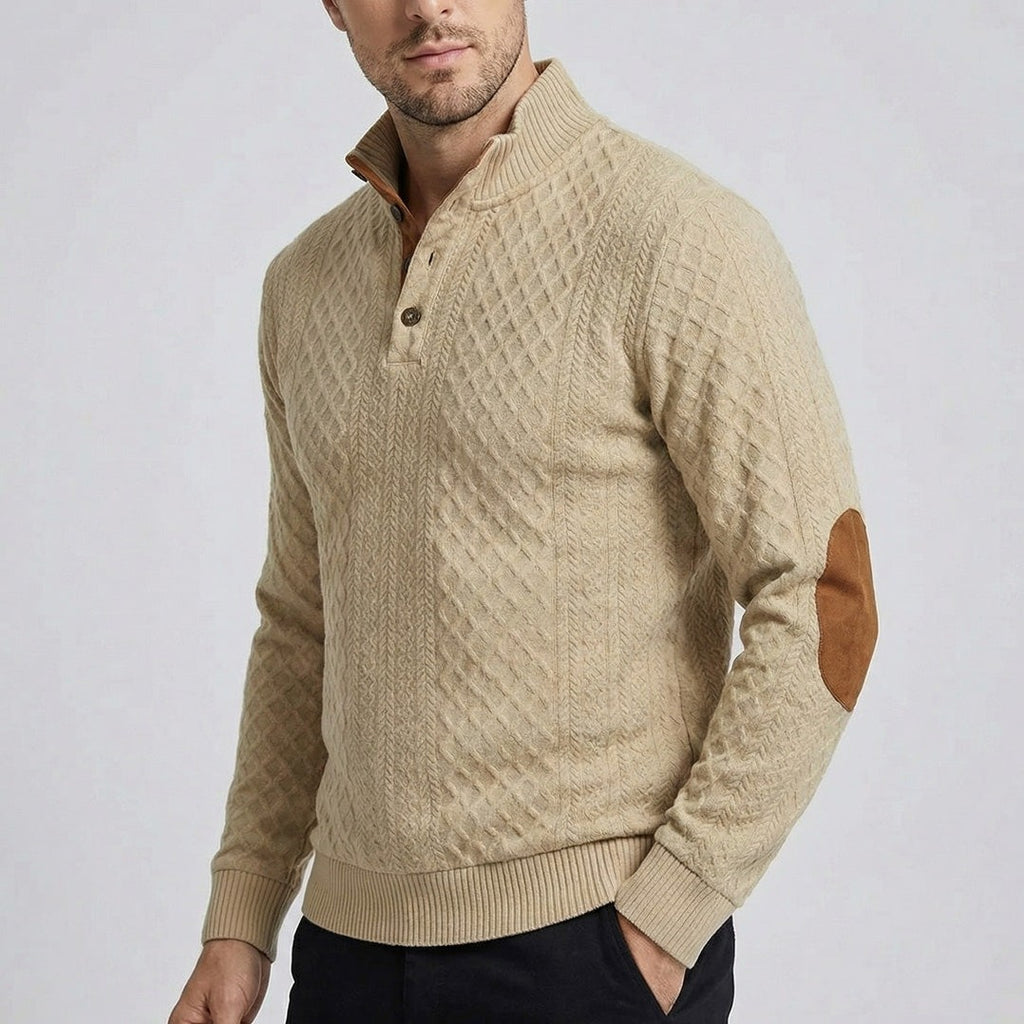 Crown — Men's High-Collar Pullover – styled look