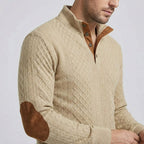 Crown — Men's High-Collar Pullover – full view