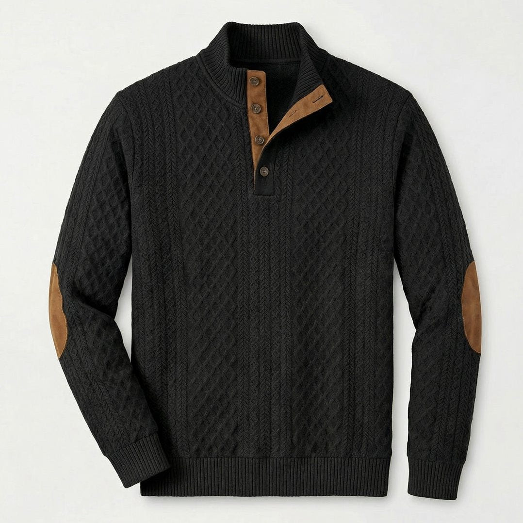 Crown — Men's High-Collar Pullover – styled look