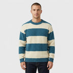 Hale — Men's Striped Textured Knit Sweater