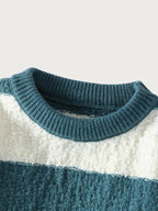 Hale — Men's Striped Textured Knit Sweater