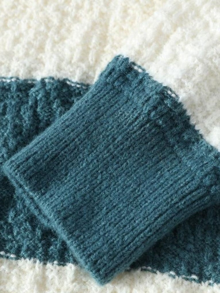 Hale — Men's Striped Textured Knit Sweater