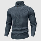 Keswick — Men's Cable-Knit Button Collar Pullover