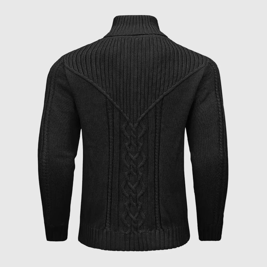 Keswick — Men's Cable-Knit Button Collar Pullover