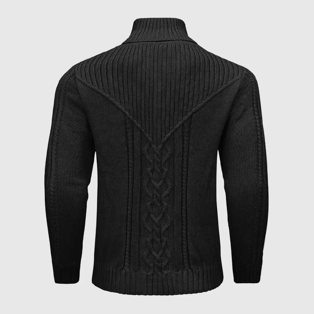 Keswick — Men's Cable-Knit Button Collar Pullover