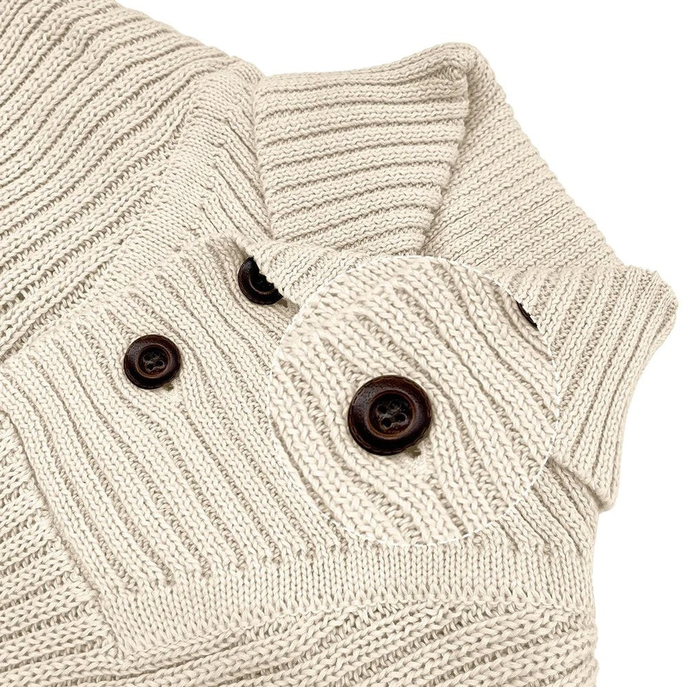 Keswick — Men's Cable-Knit Button Collar Pullover