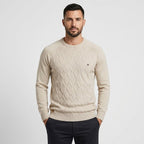 Kingsley — Men's Diamond-Knit Crew Pullover
