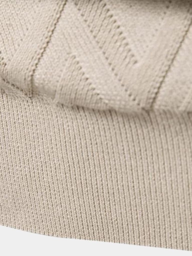 Kingsley — Men's Diamond-Knit Crew Pullover