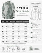Kyoto — Men's Relaxed Band Collar Shirt – detail