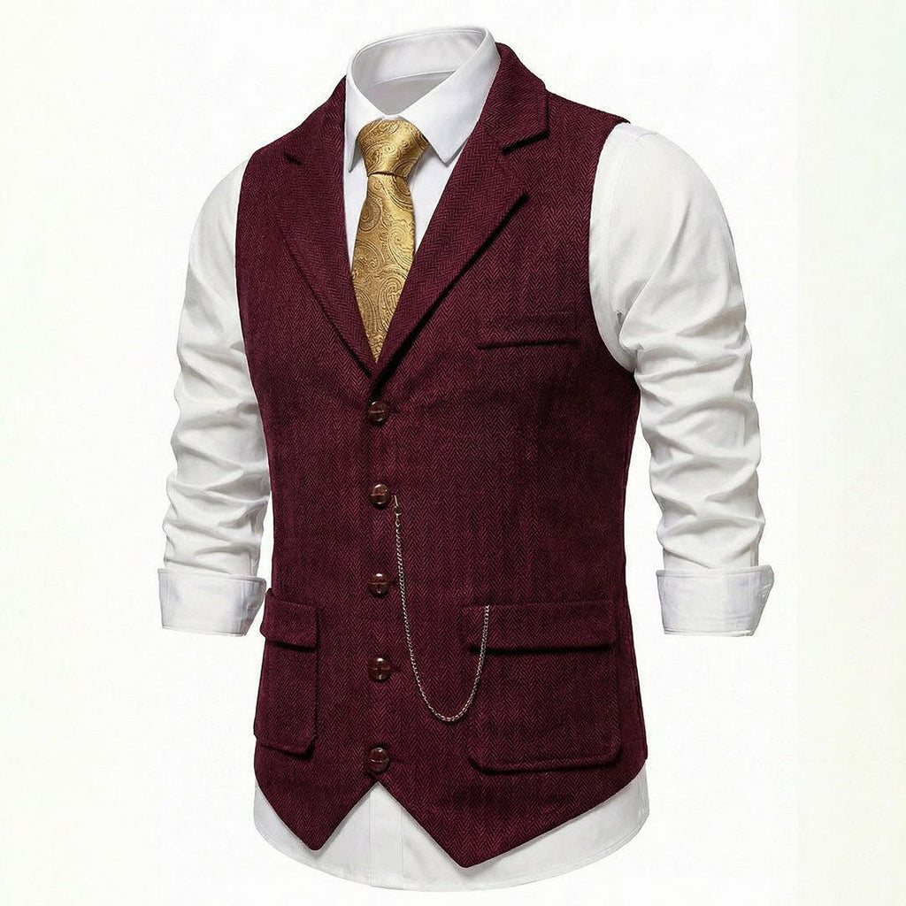 Lancaster — Men's Tailored Waistcoat – full view