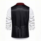 Lancaster — Men's Tailored Waistcoat – fabric detail