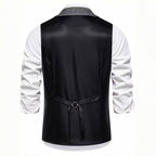 Lancaster — Men's Tailored Waistcoat – close-up