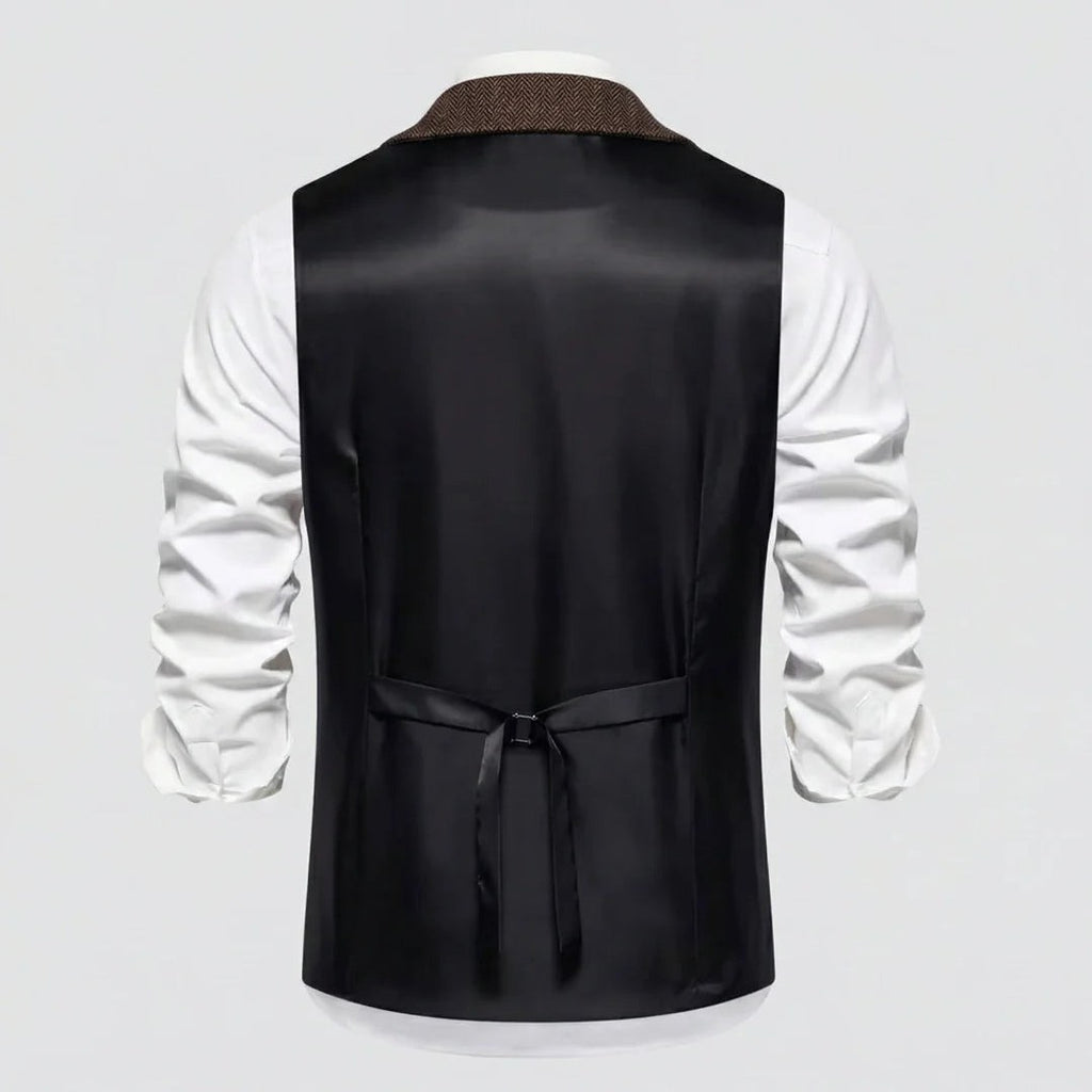 Lancaster — Men's Tailored Waistcoat – detail