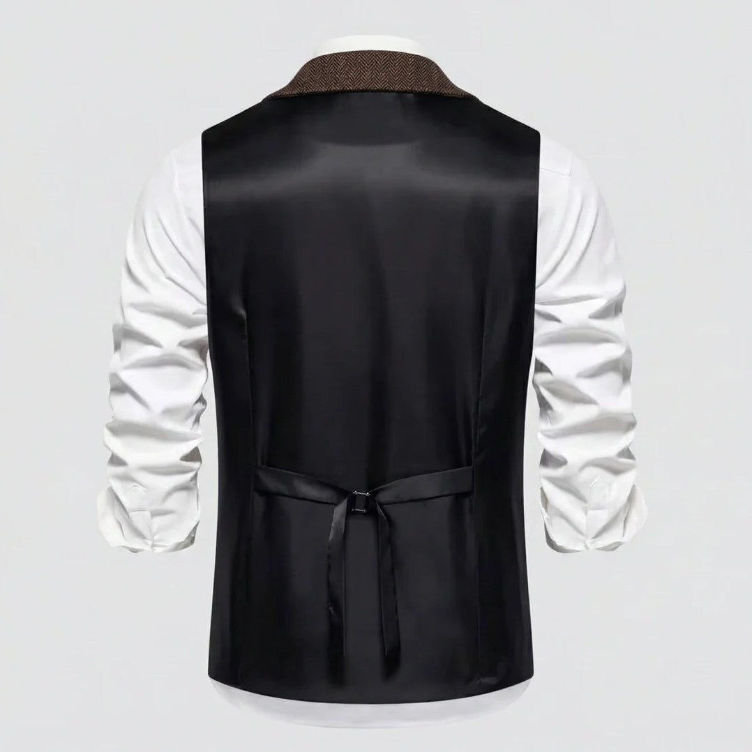 Lancaster — Men's Tailored Waistcoat – detail