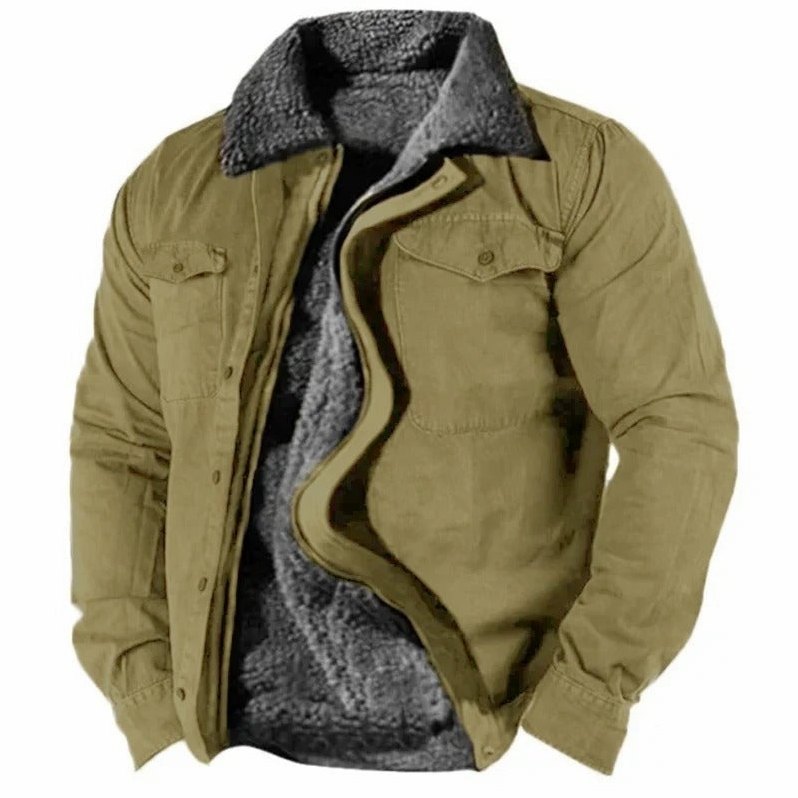 Logan Sherpa-Lined Jacket in Army Green