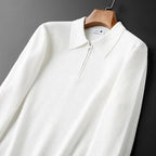 Lowell — Men's Waffle Knit Quarter-Zip Polo