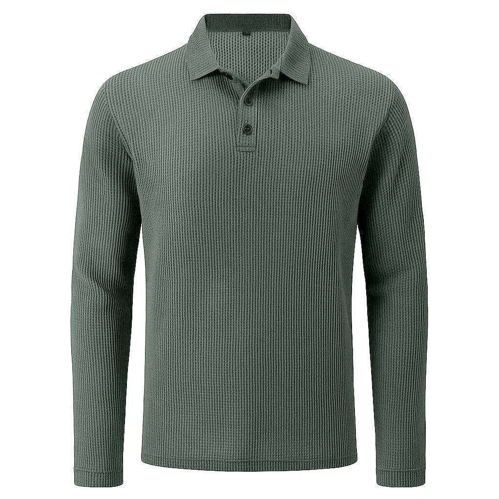 Lusso — Men's Long-Sleeve Comfort Polo