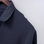Lusso — Men's Long-Sleeve Comfort Polo – detail
